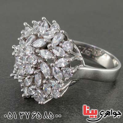 انگشتر نقره زنانه رودیوم بسیار خاص _کد:21304