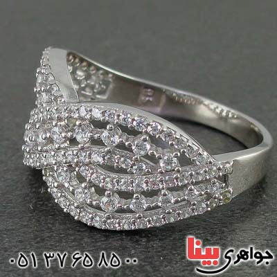 انگشتر نقره زنانه رودیوم بسیار زیبا
