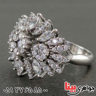 انگشتر نقره زنانه رودیوم بسیار خاص _کد:21313