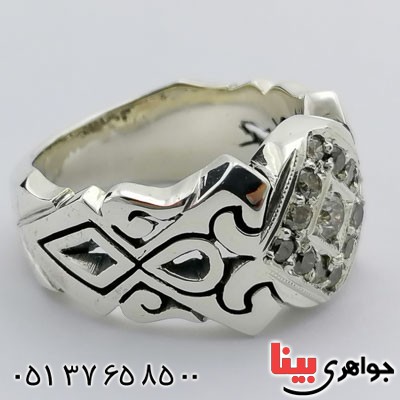 انگشتر الماس مردانه بسیار فاخر _کد:21316