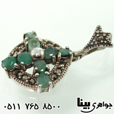 گردنبند زمرد میخک