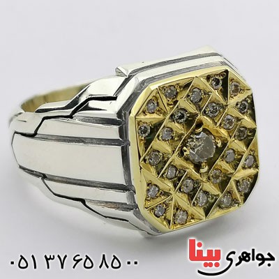 انگشتر الماس مردانه بسیار فاخر _کد:21317