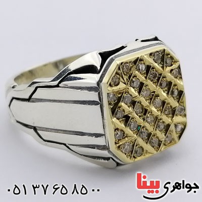 انگشتر الماس مردانه بسیار عالی _کد:21318
