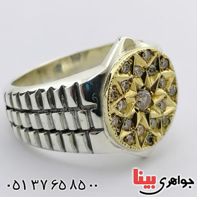 انگشتر الماس مردانه بسیار فاخر _کد:21319