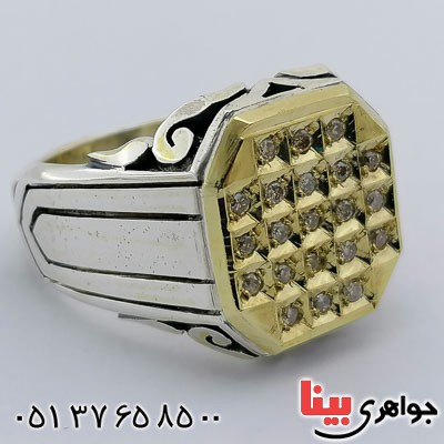 انگشتر الماس مردانه بسیار عالی _کد:21328
