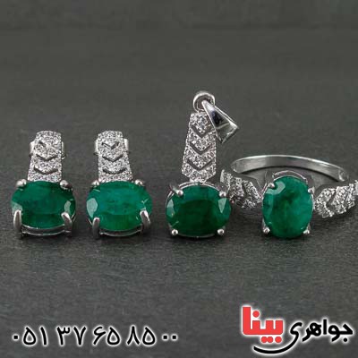 سرویس زمرد خوشرنگ خاص بسیار زیبا _کد:21444