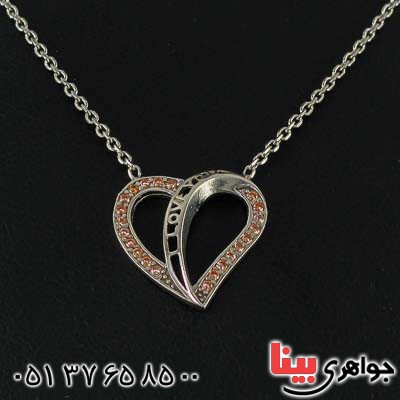 گردنبند نقره رودیوم زنانه بسیار زیبا _کد:21445