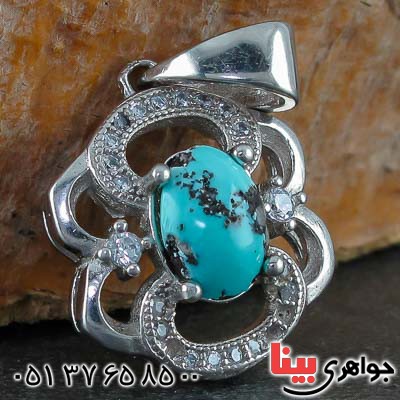 گردنبند فیروزه نیشابوری بسیار زیبا _کد:21453
