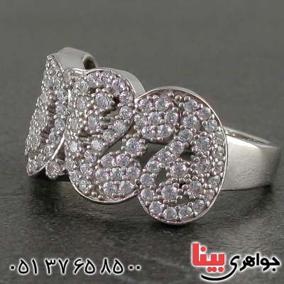 انگشتر نقره زنانه رودیوم بسیار زیبا _کد:21458