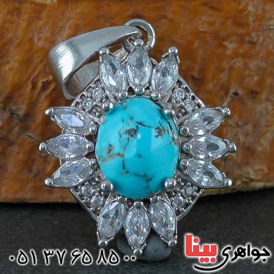 گردنبند فیروزه نیشابوری بسیار زیبا _کد:21475