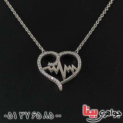 گردنبند نقره رودیوم زنانه خاص و زیبا _کد:21476