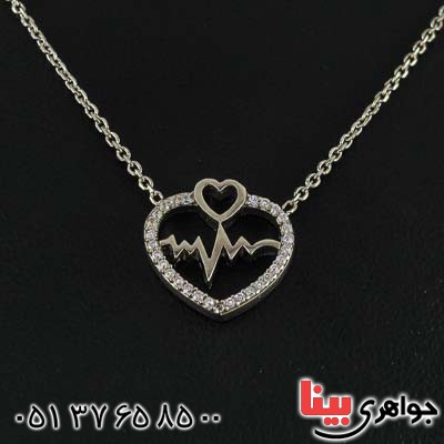 گردنبند نقره خاص و زیبا رودیوم زنانه