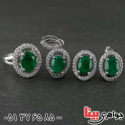 سرویس زمرد خوشرنگ خاص بسیار زیبا _کد:21482
