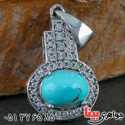 گردنبند فیروزه نیشابوری بسیار زیبا _کد:21483