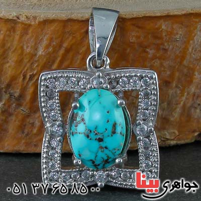 گردنبند فیروزه نیشابوری زنانه بسیار شیک _کد:21486