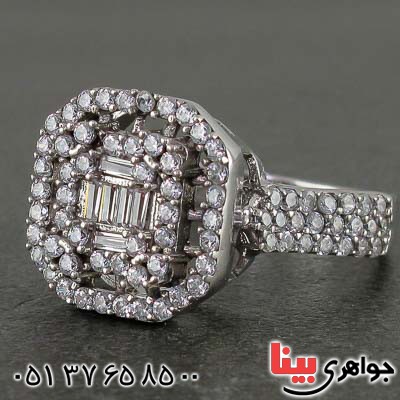 انگشتر نقره رودیوم زنانه بسیار شیک _کد:21495