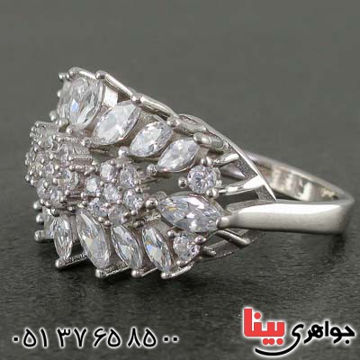 انگشتر نقره رودیوم زنانه بسیار خاص _کد:21498