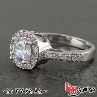 انگشتر نقره رودیوم زنانه بسیار شیک _کد:21499