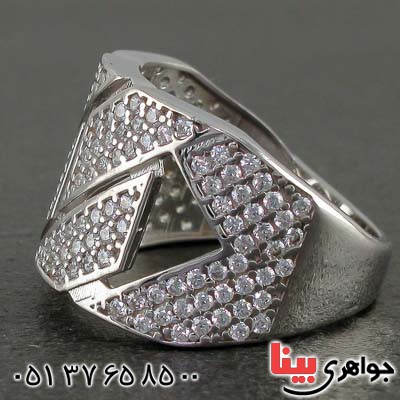 انگشتر نقره رودیوم زنانه بسیار خاص _کد:21530