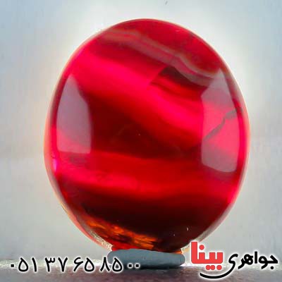 نگین انگشتر عقیق یمنی کبدی قدیمی بسیار زیبا _کد:21595