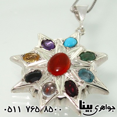 گردنبند چند جواهر 9 نگین صفوی