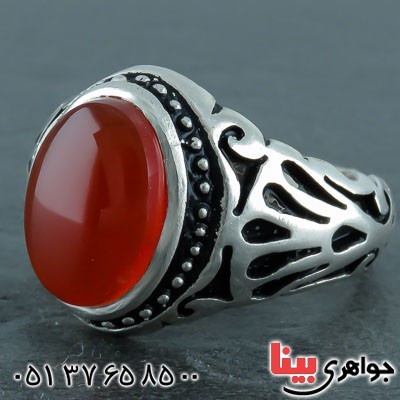 انگشتر عقیق یمنی مردانه بسیار زیبا _کد:21677