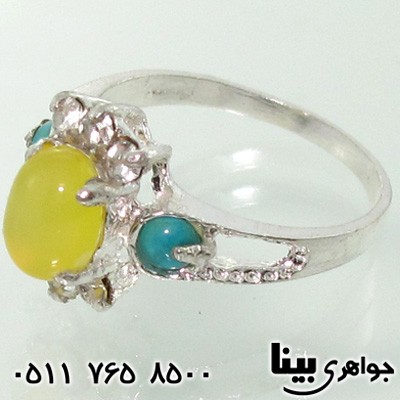 انگشتر چند جواهر سنتی زنانه