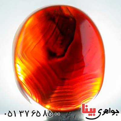 نگین انگشتر عقیق یمنی جزع بسیار زیبا
