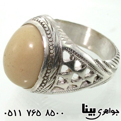 انگشتر گوهر شب چراغ رکاب مثلثی