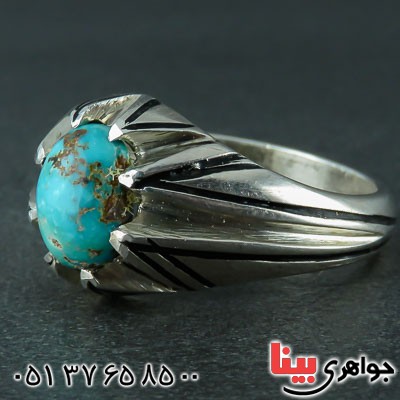 انگشتر فیروزه نیشابوری بسیار زیبا _کد:21764