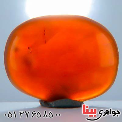نگین انگشتر عقیق یمنی کبدی قدیمی بسیار زیبا _کد:21769