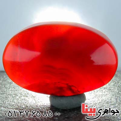 نگین انگشتر عقیق یمنی کبدی قدیمی بسیار زیبا _کد:21780