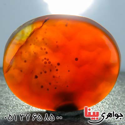 نگین انگشتر عقیق یمنی کبدی قدیمی بسیار زیبا _کد:21782