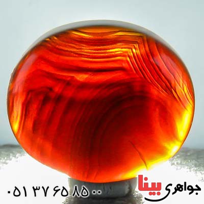 نگین انگشتر عقیق یمنی جزع خوشرنگ _کد:21805