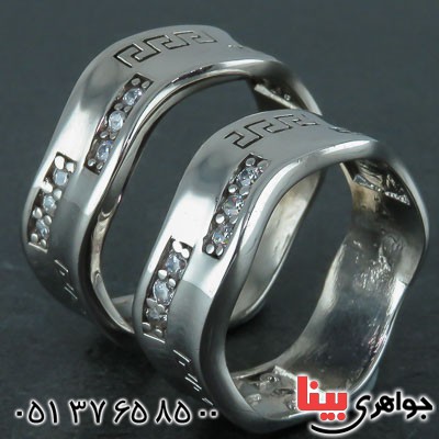 انگشتر نقره ست مدل روز _کد:21863