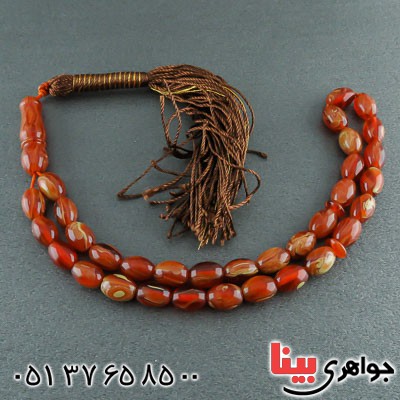 تسبیح کهربا خوشرنگ ۳۳ دانه ای_کد:22139
