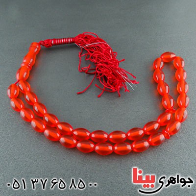 تسبیح کهربا 33 دانه ای خوشرنگ و خاص _کد:22149