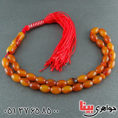 تسبیح کهربا ۳۳ دانه ای بسیار زیبا _کد:22158