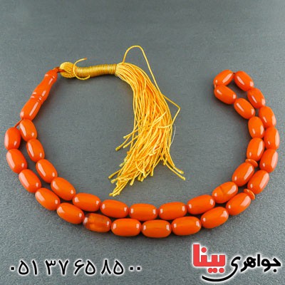 تسبیح کهربا خاص و خوشرنگ ۳۳ دانه ای_کد:22170