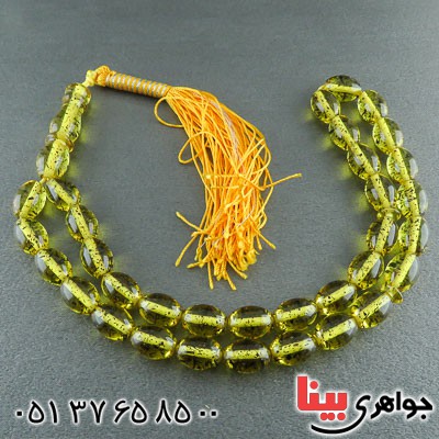 تسبیح کهربا 33 دانه ای شیک و زیبا _کد:22225