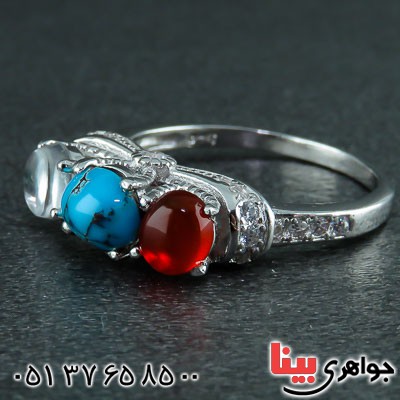 انگشتر چند جواهر بسیار شیک و زیبا _کد:22466