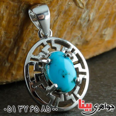 گردنبند فیروزه نیشابوری خاص و زیبا زنانه _کد:22504