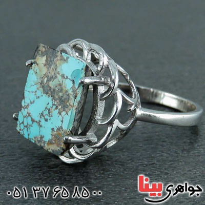 انگشتر فیروزه نیشابوری زنانه بسیار خاص _کد:22546