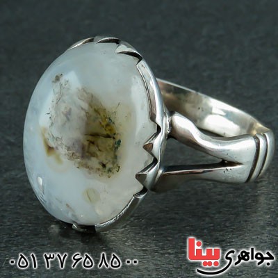 انگشتر عقیق شجری مردانه بسیار زیبا _کد:22561