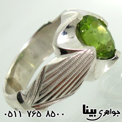 انگشتر زبرجد چهار چنگ مردانه
