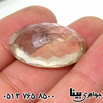نگین انگشتر عقیق سفید در نجف مویی