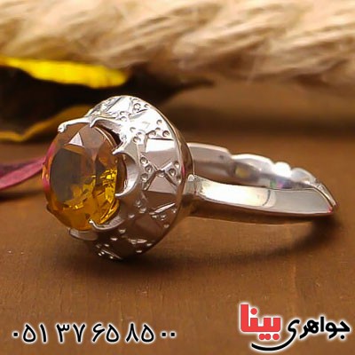 انگشتر زولتنایت خوشرنگ دست ساز زنانه _کد:22625