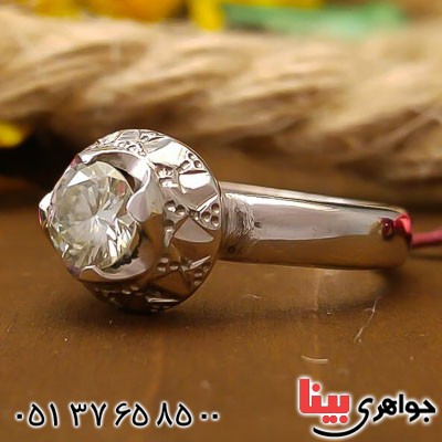 انگشتر موزانایت بسیار عالی زنانه _کد:22636