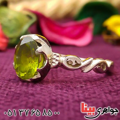 انگشتر زبرجد زیبا و دست ساز زنانه _کد:22649