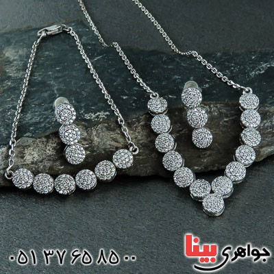 سرویس نقره فلاور پرنس رودیوم زنانه _کد:22682